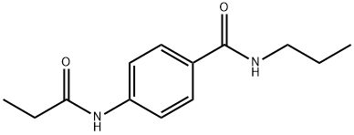 4-(propanoylamino)-N-propylbenzamide Struktur