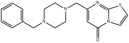 7-[(4-benzylpiperazin-1-yl)methyl]-[1,3]thiazolo[3,2-a]pyrimidin-5-one Struktur