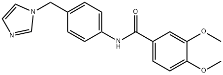 N-[4-(imidazol-1-ylmethyl)phenyl]-3,4-dimethoxybenzamide Struktur