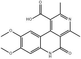 8,9-dimethoxy-2,4-dimethyl-5-oxo-6H-benzo[c][2,7]naphthyridine-1-carboxylic acid Struktur