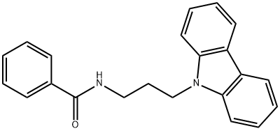 N-(3-carbazol-9-ylpropyl)benzamide Struktur