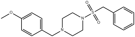 1-benzylsulfonyl-4-[(4-methoxyphenyl)methyl]piperazine Structure