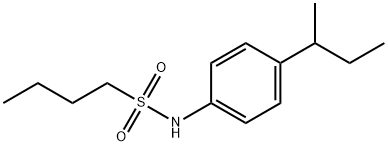 N-(4-butan-2-ylphenyl)butane-1-sulfonamide Struktur