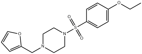 1-(4-ethoxyphenyl)sulfonyl-4-(furan-2-ylmethyl)piperazine Struktur