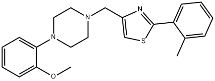 4-[[4-(2-methoxyphenyl)piperazin-1-yl]methyl]-2-(2-methylphenyl)-1,3-thiazole Struktur