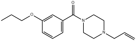 (4-prop-2-enylpiperazin-1-yl)-(3-propoxyphenyl)methanone Struktur