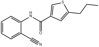 N-(2-cyanophenyl)-5-propylthiophene-3-carboxamide Struktur