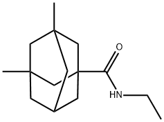 N-ethyl-3,5-dimethyladamantane-1-carboxamide Struktur