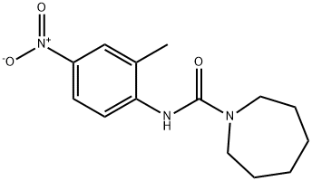 N-(2-methyl-4-nitrophenyl)azepane-1-carboxamide Struktur