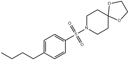 8-(4-butylphenyl)sulfonyl-1,4-dioxa-8-azaspiro[4.5]decane Struktur