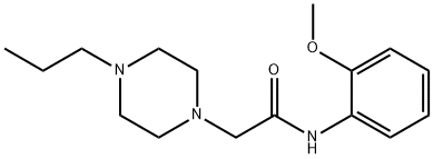 N-(2-methoxyphenyl)-2-(4-propylpiperazin-1-yl)acetamide Struktur