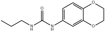 1-(2,3-dihydro-1,4-benzodioxin-6-yl)-3-propylurea Struktur