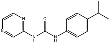 1-(4-propan-2-ylphenyl)-3-pyrazin-2-ylurea Struktur