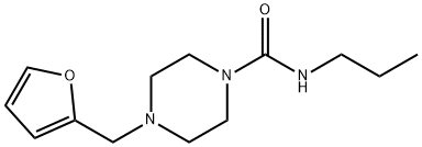 4-(furan-2-ylmethyl)-N-propylpiperazine-1-carboxamide Struktur