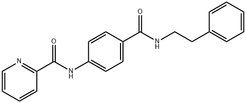 N-[4-(2-phenylethylcarbamoyl)phenyl]pyridine-2-carboxamide Struktur