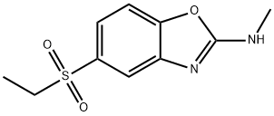 5-ethylsulfonyl-N-methyl-1,3-benzoxazol-2-amine Struktur