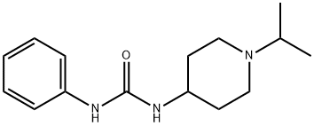 1-phenyl-3-(1-propan-2-ylpiperidin-4-yl)urea Struktur