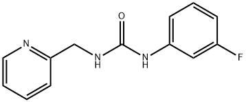 1-(3-fluorophenyl)-3-(pyridin-2-ylmethyl)urea Struktur