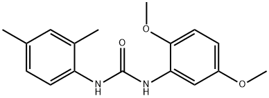 1-(2,5-dimethoxyphenyl)-3-(2,4-dimethylphenyl)urea Struktur