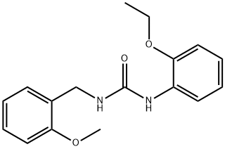 1-(2-ethoxyphenyl)-3-[(2-methoxyphenyl)methyl]urea Struktur