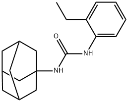 1-(1-adamantyl)-3-(2-ethylphenyl)urea Struktur