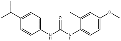 1-(4-methoxy-2-methylphenyl)-3-(4-propan-2-ylphenyl)urea Struktur