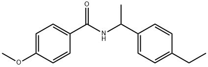 N-[1-(4-ethylphenyl)ethyl]-4-methoxybenzamide Struktur