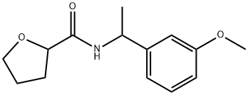 N-[1-(3-methoxyphenyl)ethyl]oxolane-2-carboxamide Struktur