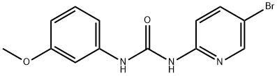 1-(5-bromopyridin-2-yl)-3-(3-methoxyphenyl)urea Struktur