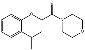 1-morpholin-4-yl-2-(2-propan-2-ylphenoxy)ethanone Struktur