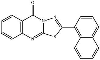 2-naphthalen-1-yl-[1,3,4]thiadiazolo[2,3-b]quinazolin-5-one Struktur