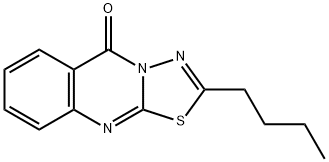 2-butyl-[1,3,4]thiadiazolo[2,3-b]quinazolin-5-one Struktur