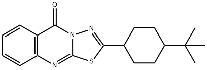 2-(4-tert-butylcyclohexyl)-[1,3,4]thiadiazolo[2,3-b]quinazolin-5-one Struktur