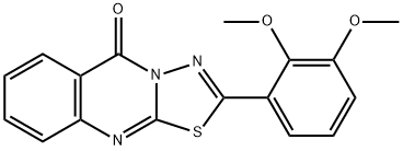 2-(2,3-dimethoxyphenyl)-[1,3,4]thiadiazolo[2,3-b]quinazolin-5-one Struktur