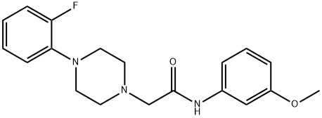 2-[4-(2-fluorophenyl)piperazin-1-yl]-N-(3-methoxyphenyl)acetamide Struktur