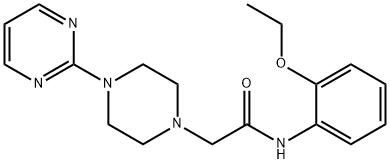 N-(2-ethoxyphenyl)-2-(4-pyrimidin-2-ylpiperazin-1-yl)acetamide Struktur