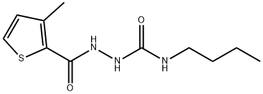 1-butyl-3-[(3-methylthiophene-2-carbonyl)amino]urea Struktur