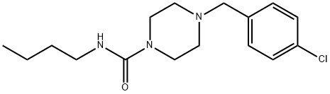 N-butyl-4-[(4-chlorophenyl)methyl]piperazine-1-carboxamide Struktur