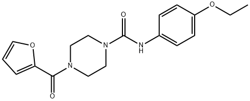 N-(4-ethoxyphenyl)-4-(furan-2-carbonyl)piperazine-1-carboxamide Struktur