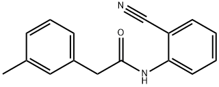 N-(2-cyanophenyl)-2-(3-methylphenyl)acetamide Struktur