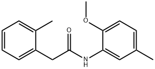 N-(2-methoxy-5-methylphenyl)-2-(2-methylphenyl)acetamide Struktur