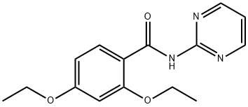 2,4-diethoxy-N-pyrimidin-2-ylbenzamide Struktur