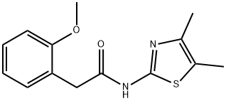 N-(4,5-dimethyl-1,3-thiazol-2-yl)-2-(2-methoxyphenyl)acetamide Struktur