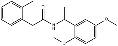 N-[1-(2,5-dimethoxyphenyl)ethyl]-2-(2-methylphenyl)acetamide Struktur