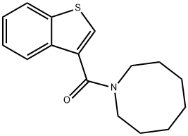 azocan-1-yl(1-benzothiophen-3-yl)methanone Struktur