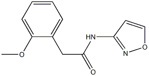 2-(2-methoxyphenyl)-N-(1,2-oxazol-3-yl)acetamide Struktur