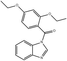 benzimidazol-1-yl-(2,4-diethoxyphenyl)methanone Struktur