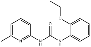 1-(2-ethoxyphenyl)-3-(6-methylpyridin-2-yl)urea Struktur