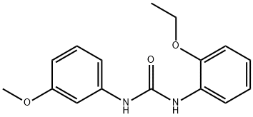 1-(2-ethoxyphenyl)-3-(3-methoxyphenyl)urea Struktur