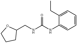 1-(2-ethylphenyl)-3-(oxolan-2-ylmethyl)urea Struktur